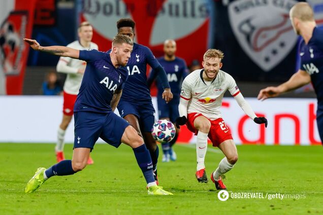 Лейпциг - Тоттенхэм: видеообзор матча Лиги чемпионов