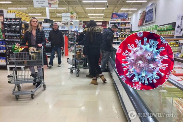 В супермаркетах скупают товары из-за коронавируса