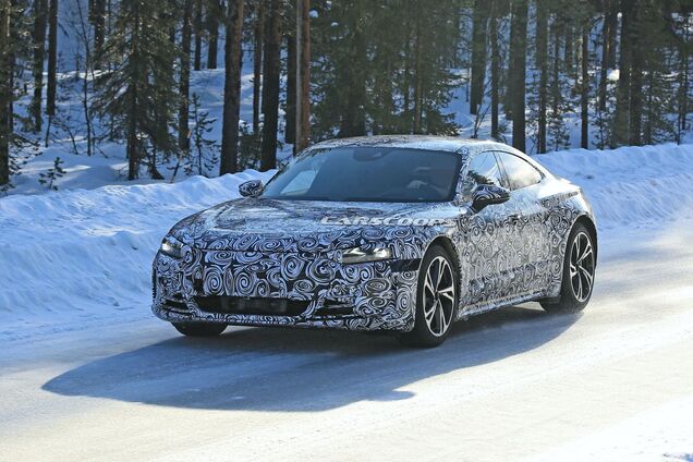 Родственник Porsche Taycan засветился на тестах