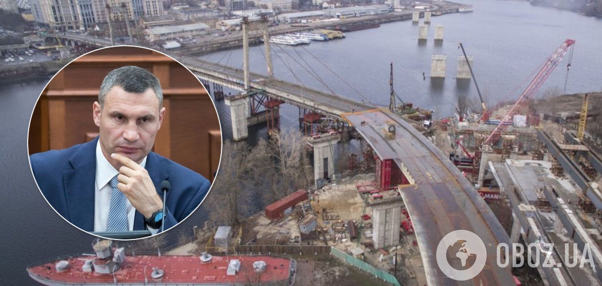 Кличко рассказал, когда откроют Подольско-Воскресенский мост