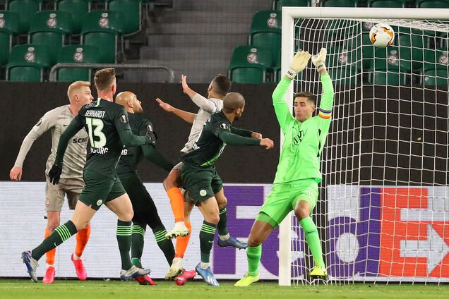 'Шахтар' переміг 'Вольфсбург' у матчі Ліги Європи з двома незабитими пенальті