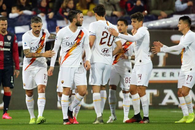 Футболисты 'Ромы'