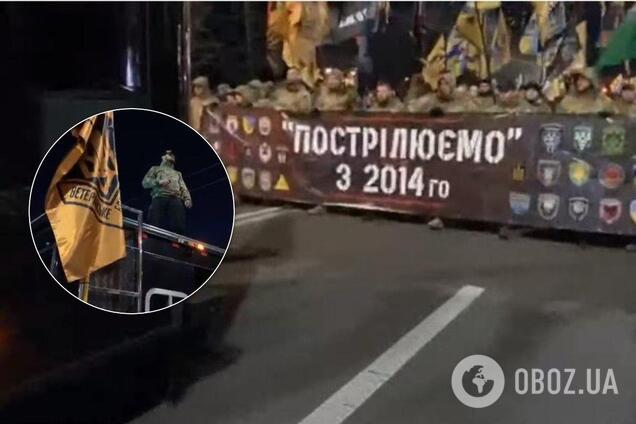 Марш добровольцев в Киеве