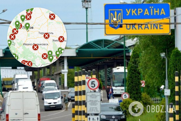 Україна закрила КПП через карантин: список і карта