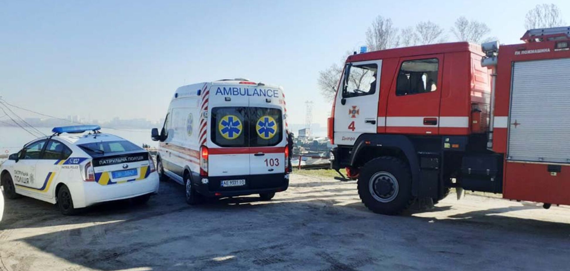 У Дніпрі жінка стрибнула з моста в крижану річку. Фото