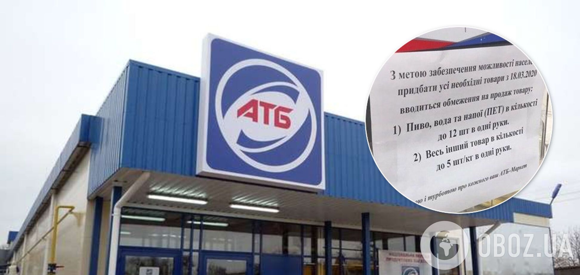 Не більш як п'ять товарів на руки: в АТБ вводять обмеження на покупки