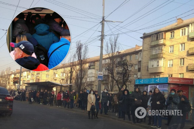 У Києві, Харкові, Одесі маршрутки забиті, люди без масок