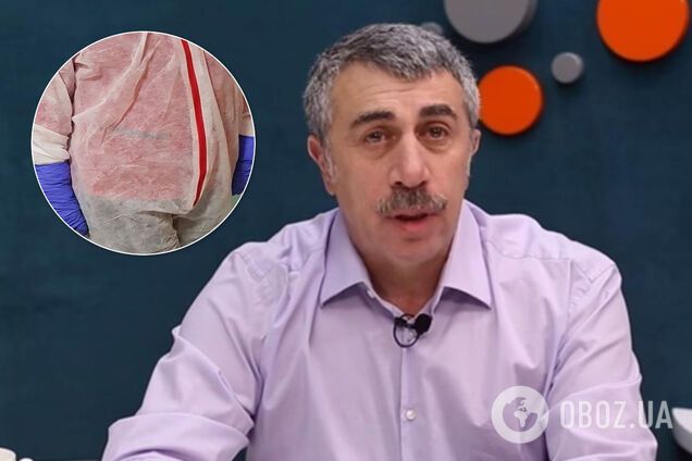 Комаровський показав, як одягають лікарів на карантині в Україні