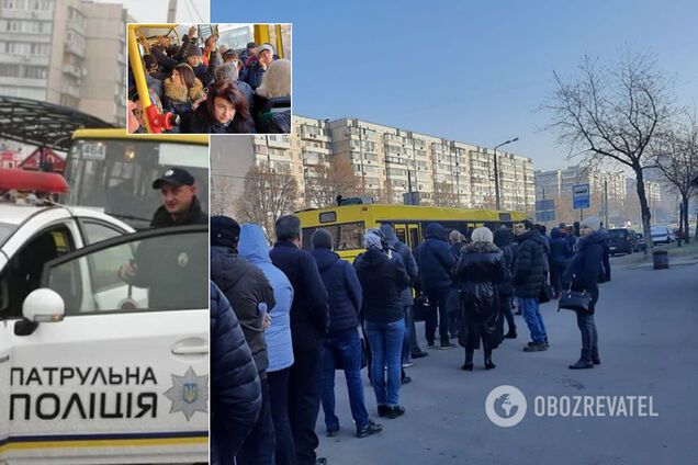 Как в Киеве борются с толпами в транспорте и кому грозят штрафы
