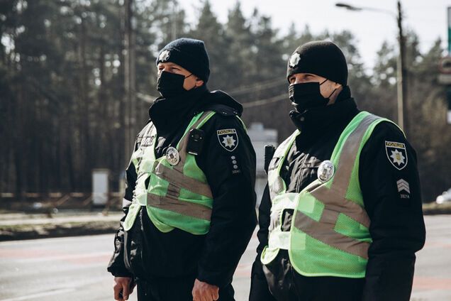 Работа полицейских и нацгвардейцев в Киеве во время пандемии коронавируса