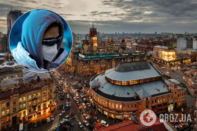 Киев и коронавирус. Иллюстрация