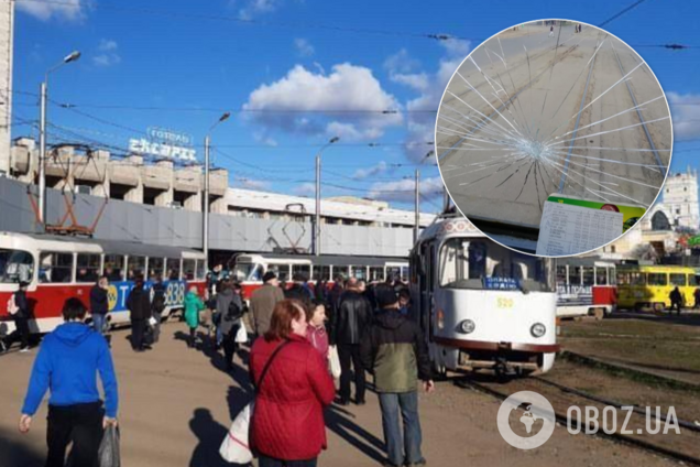 В Харькове из-за карантина устроили бунт и разбили трамвай