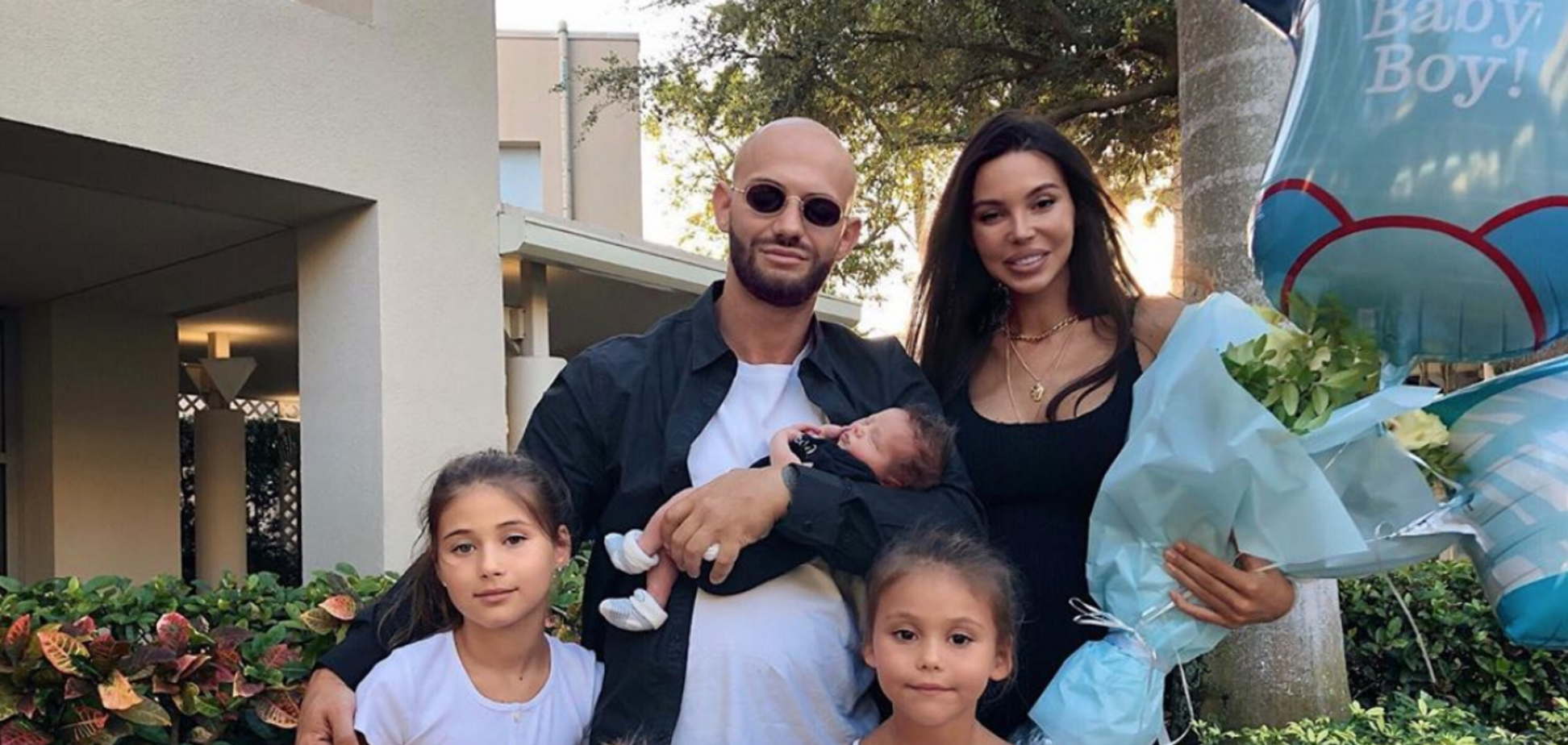 Джиган и Самойлова с детьми