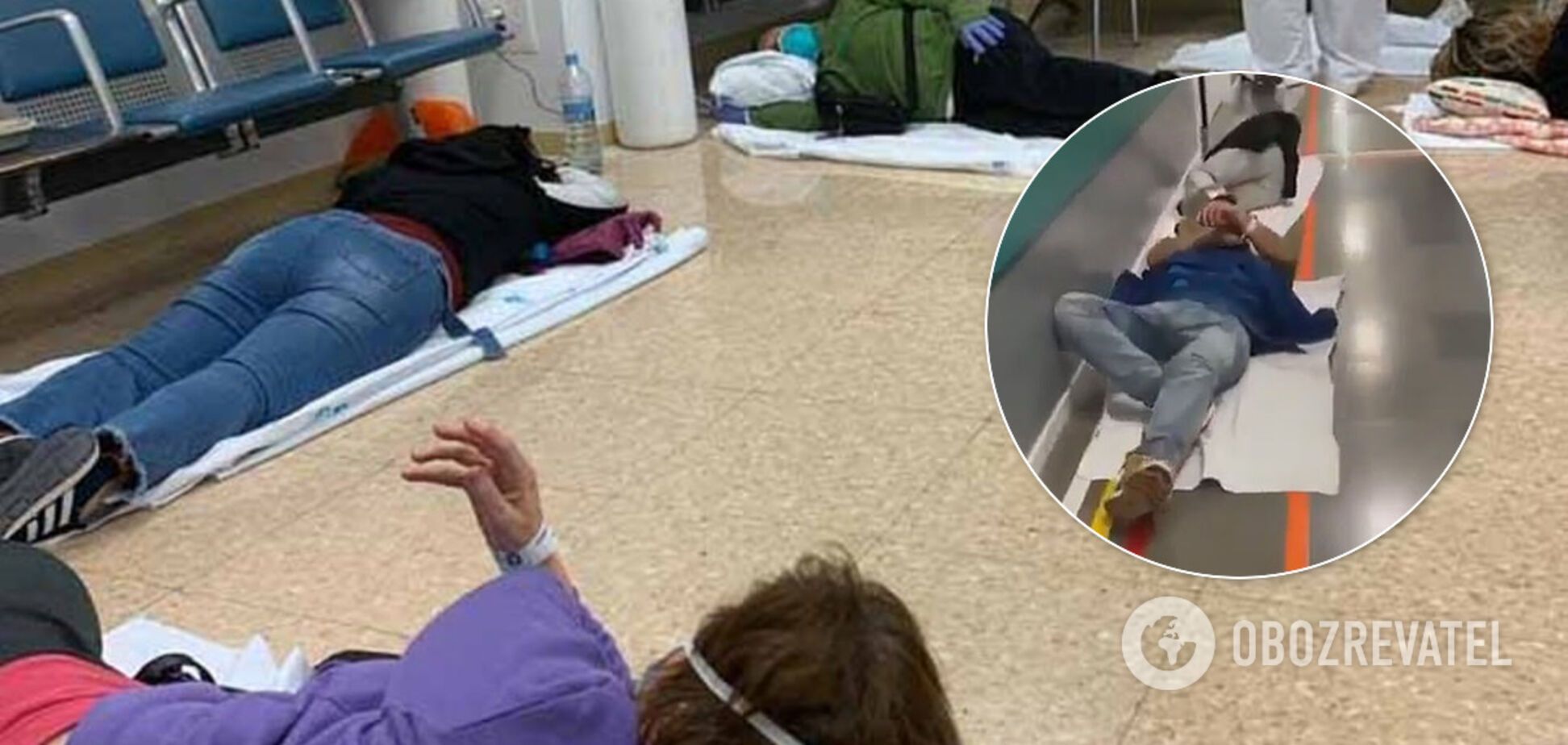 Пациенты с коронавирусом лежат на полу и кашляют: жуткие фото из больниц Испании просочились в сеть