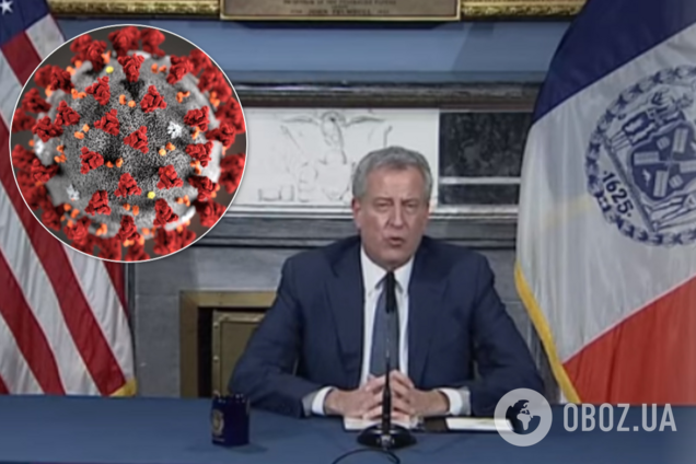 Мер Нью-Йорка зізнався у катастрофі через коронавірус