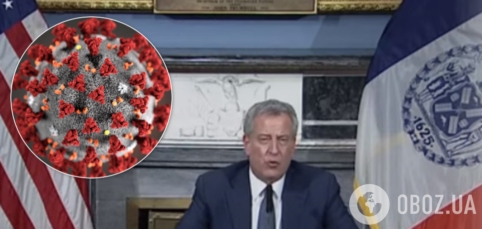Мэр Нью-Йорка признался в катастрофе из-за коронавируса