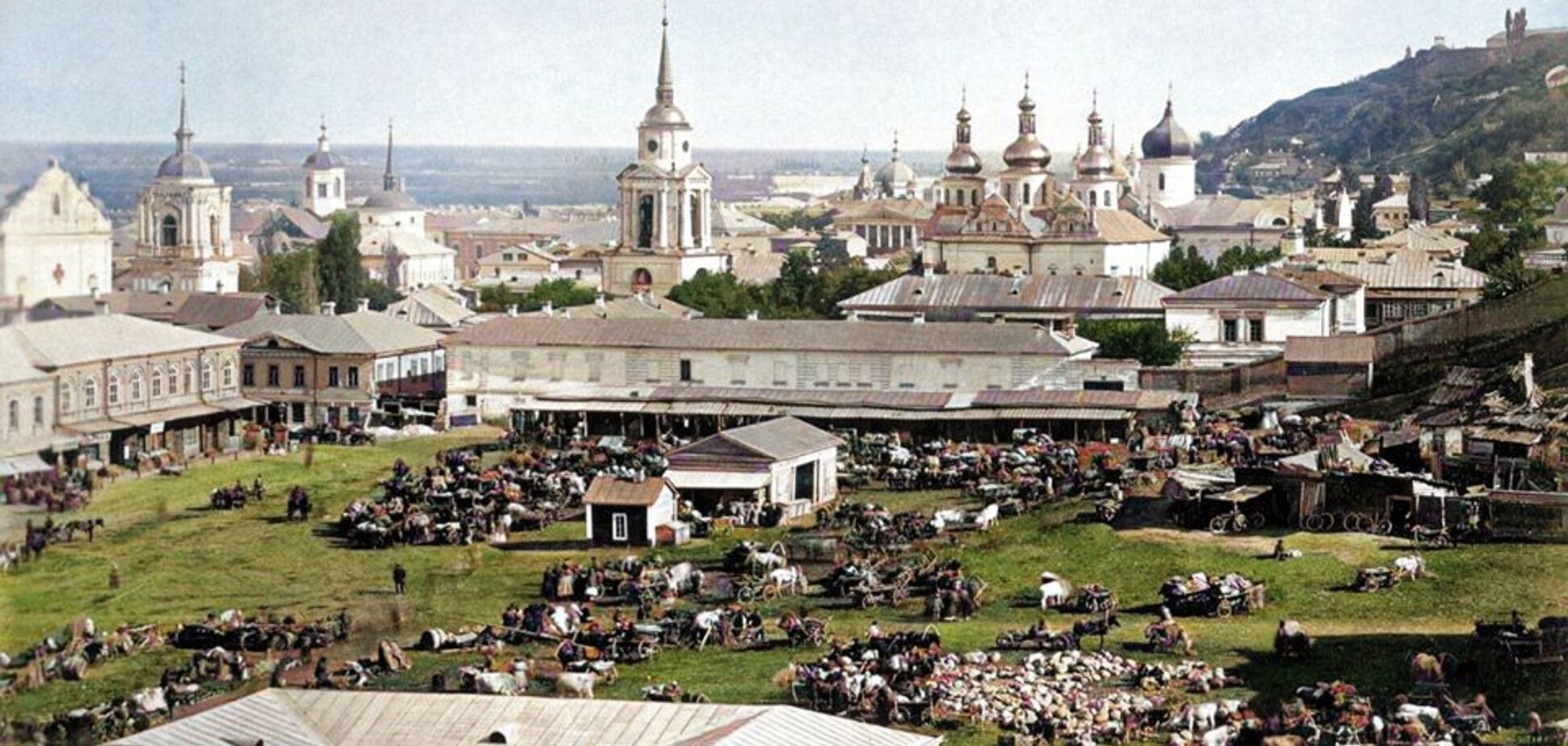 Житний рынок Киева более 100 лет назад