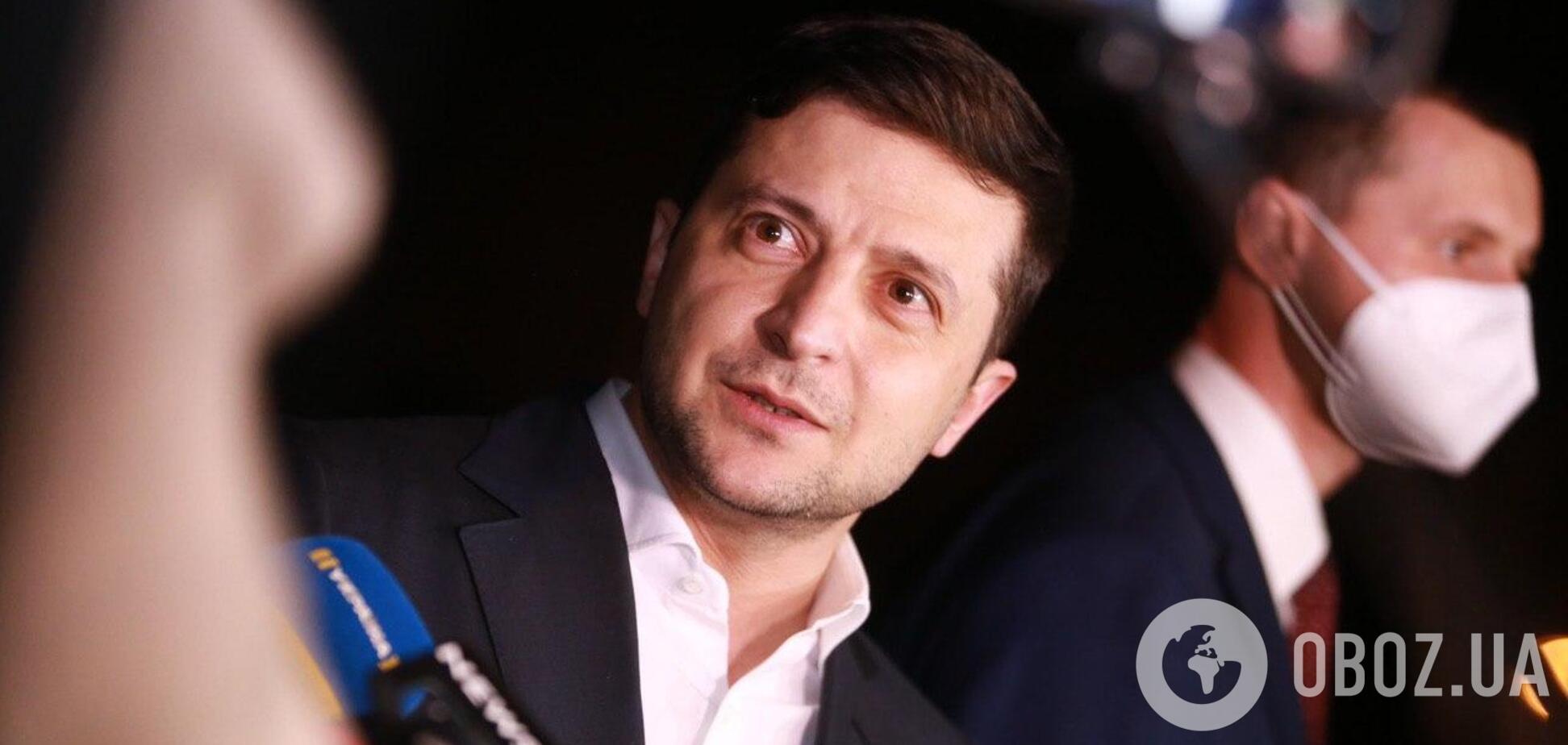 Владимир Зеленский на брифинге с журналистами