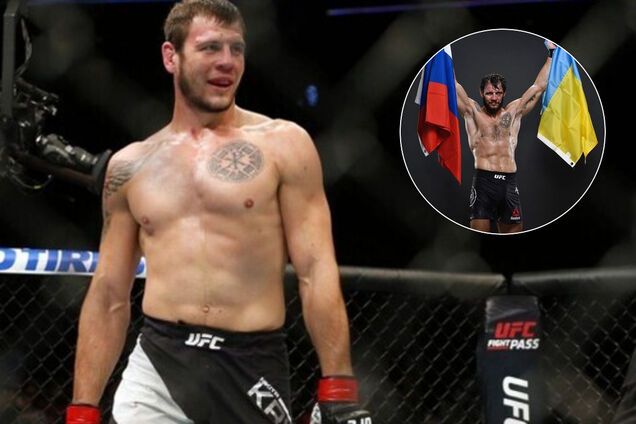Боец UFC Никита Крылов из "ЛНР" развернул флаг Украины ради загранпаспорта