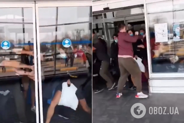 Прилетевшие из Вьетнама украинцы пытались вырваться из аэропорта. Видео