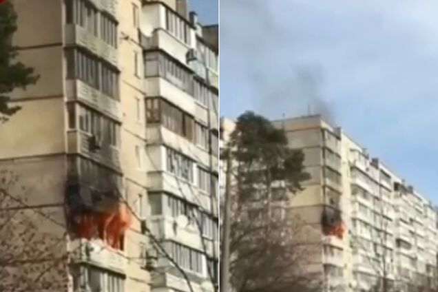 В Киеве вспыхнул пожар в квартире жилого дома
