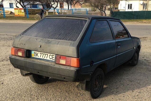 В Украине поймали ещё одну ЗАЗ Таврию с 'блатными' номерами