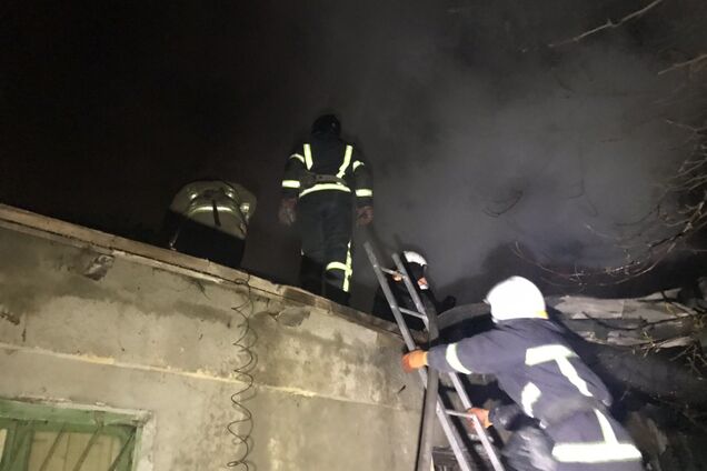 В Одессе сгорел частный дом