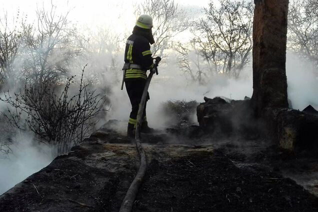 На Дніпропетровщині під час пожежі загинув чоловік. Фото з місця НП