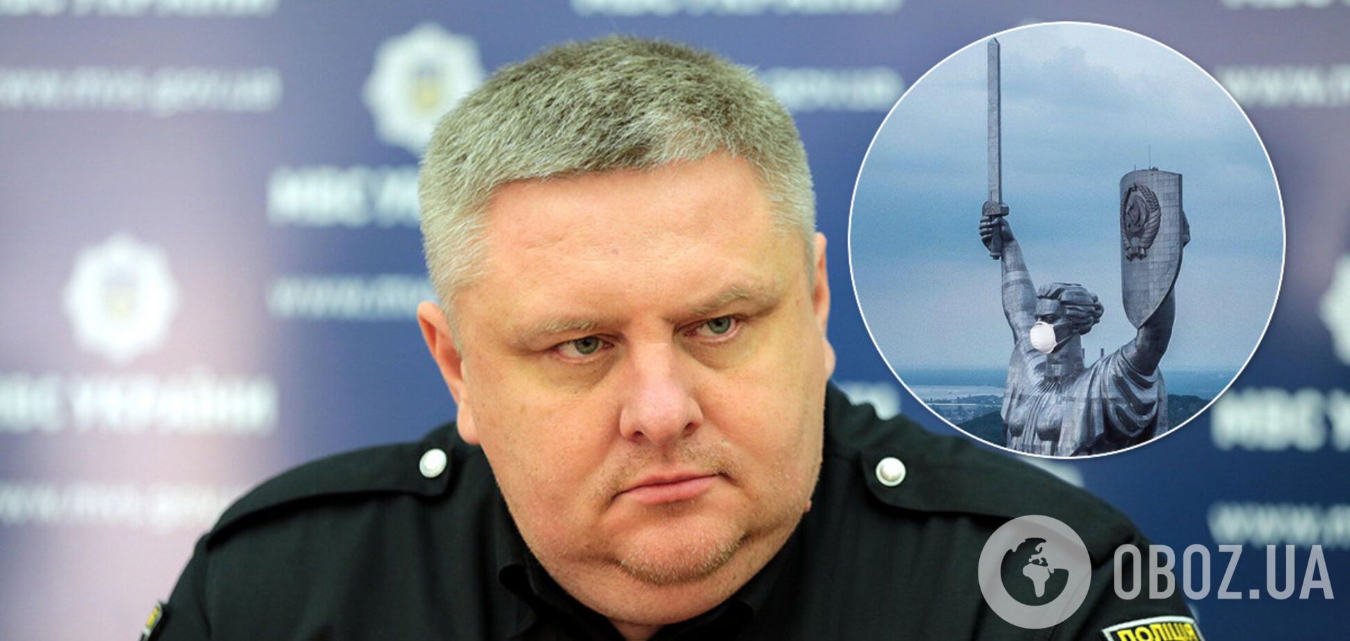 Больной коронавирусом глава полиции Киева Крищенко. Иллюстрация