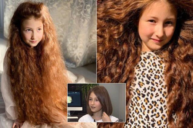 Школьница из Харькова подарила волосы больной девочке, страдающей от буллинга