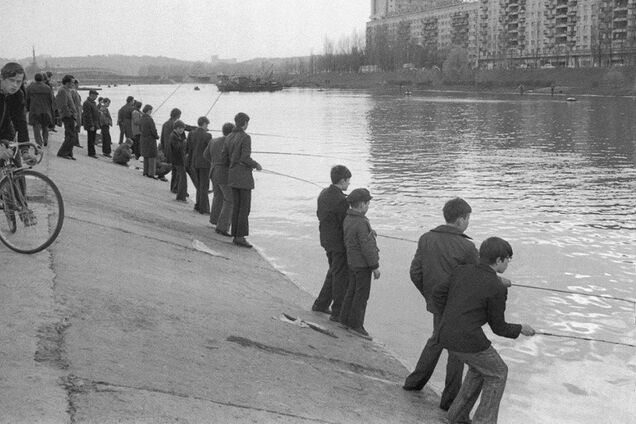 Рыбалка в Киеве в 1982 году
