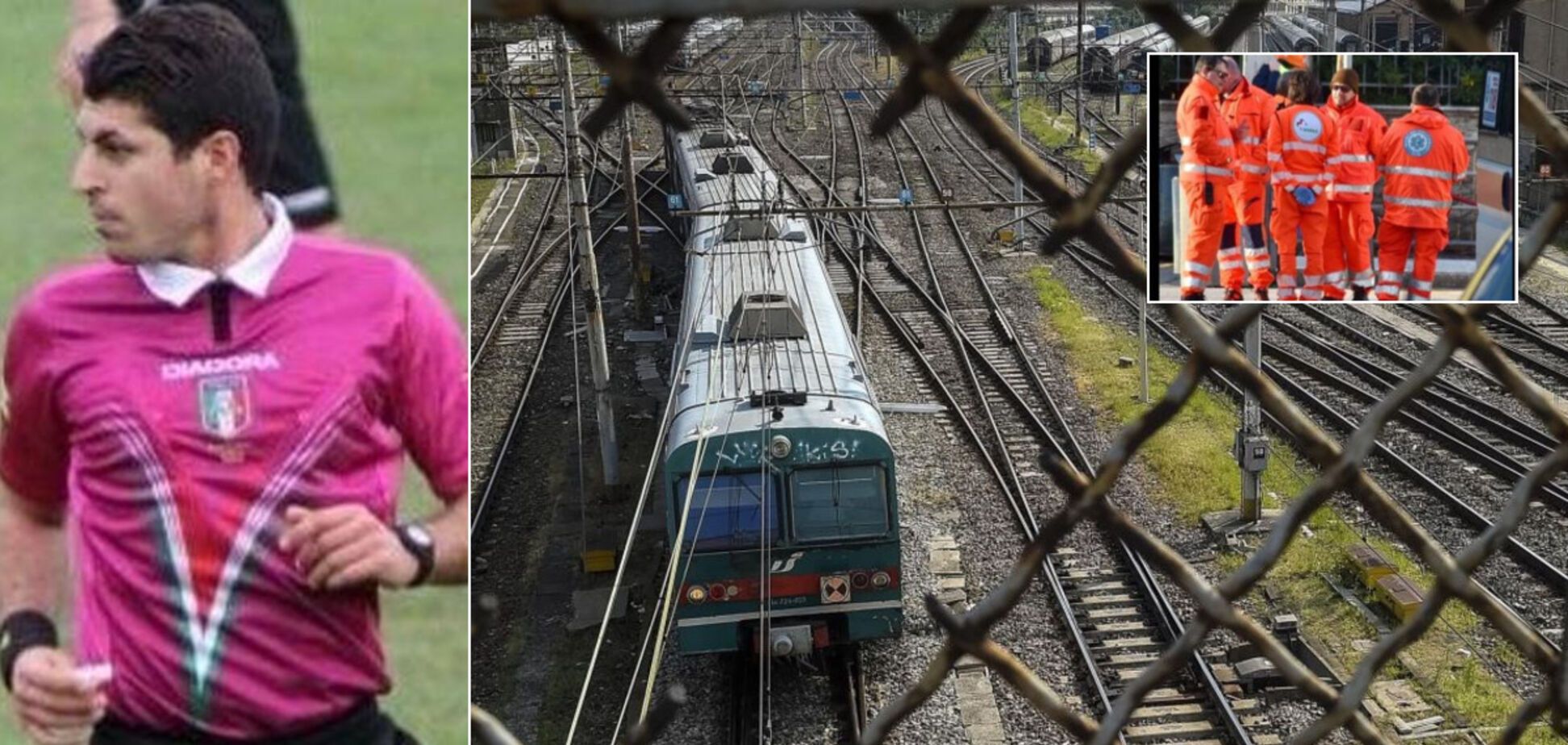 Футбольный арбитр убегал от полиции и был раздавлен поездом