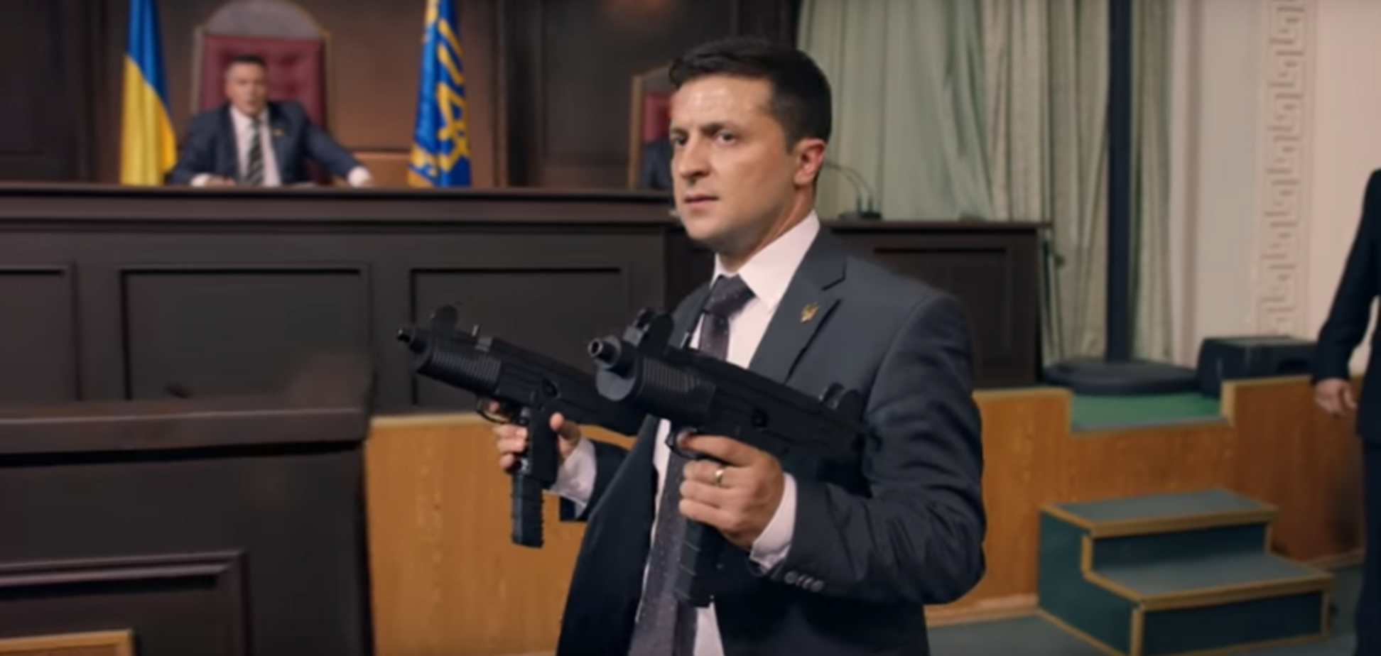 Зеленський в ролі президента в 'Слугу народу' розстрілює Раду