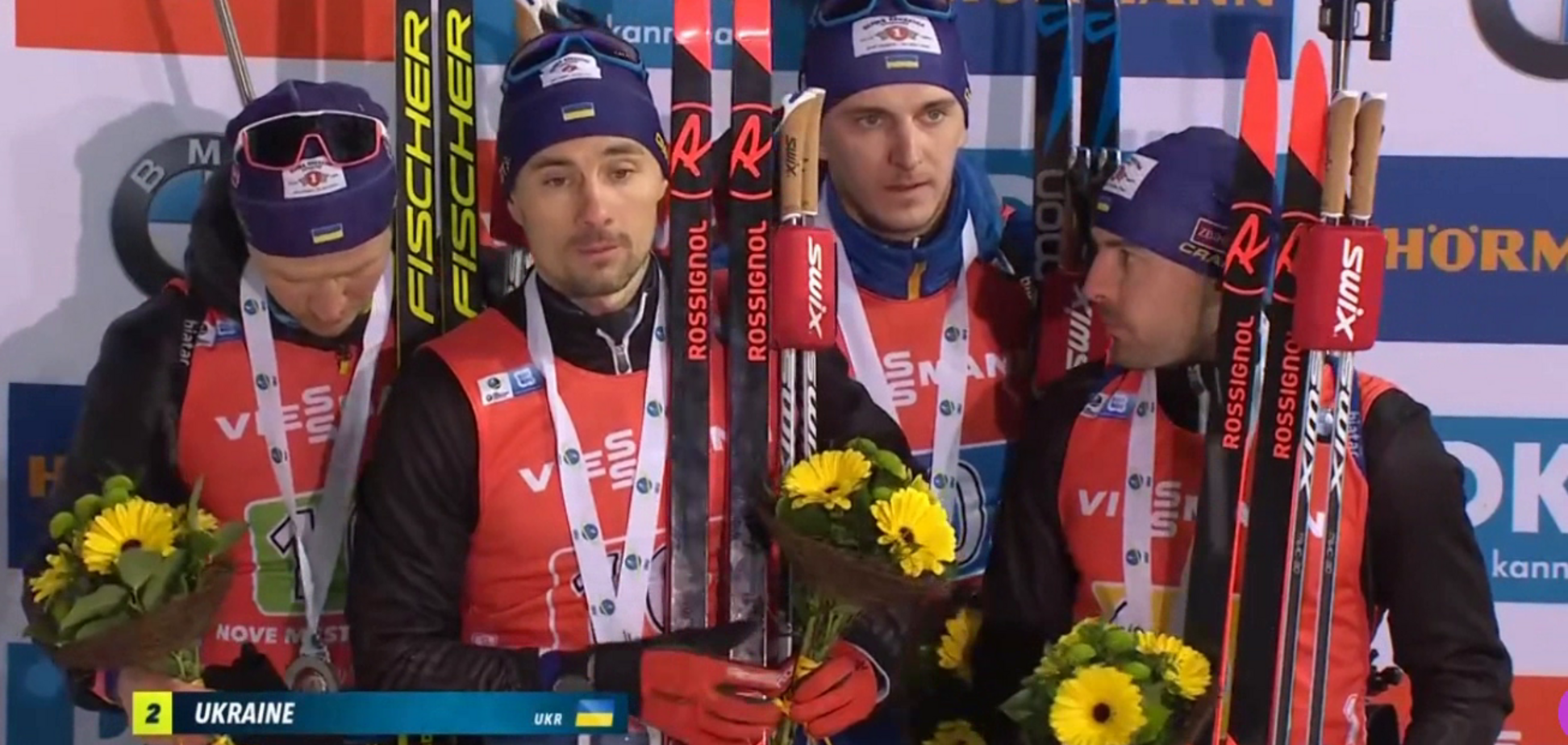 Україна сенсаційно взяла 'срібло' в естафеті Кубка світу з біатлону