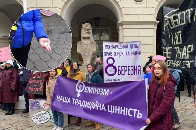 У Львові учасниць Маршу жінок закидали яйцями та обматюкали: опубліковані фото