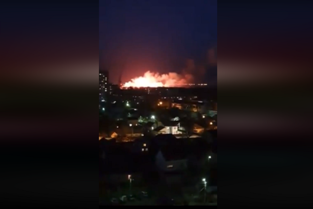 У Броварах спалахнула масштабна пожежа: перші кадри