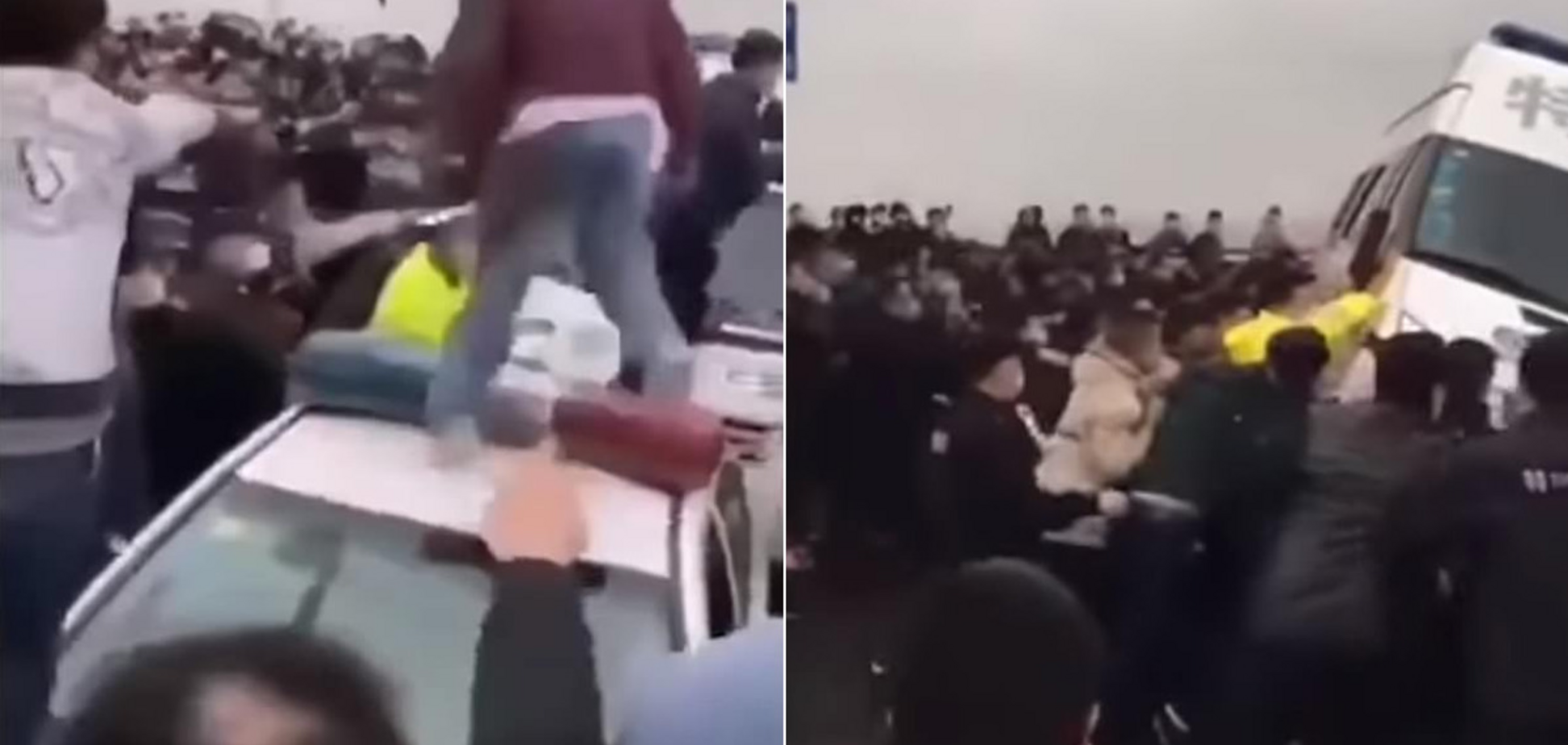 Появилось жуткое видео из Китая: полиция избила убегавших из эпицентра коронавируса