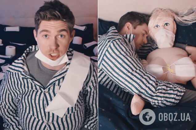 Располневший Остапчук с секс-куклой спародировал песню Little Big: в сети разгорелись споры