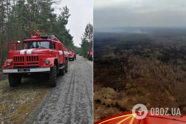 Ліквідація масштабної пожежі в Чорнобильській зоні: з’явилося вражаюче відео