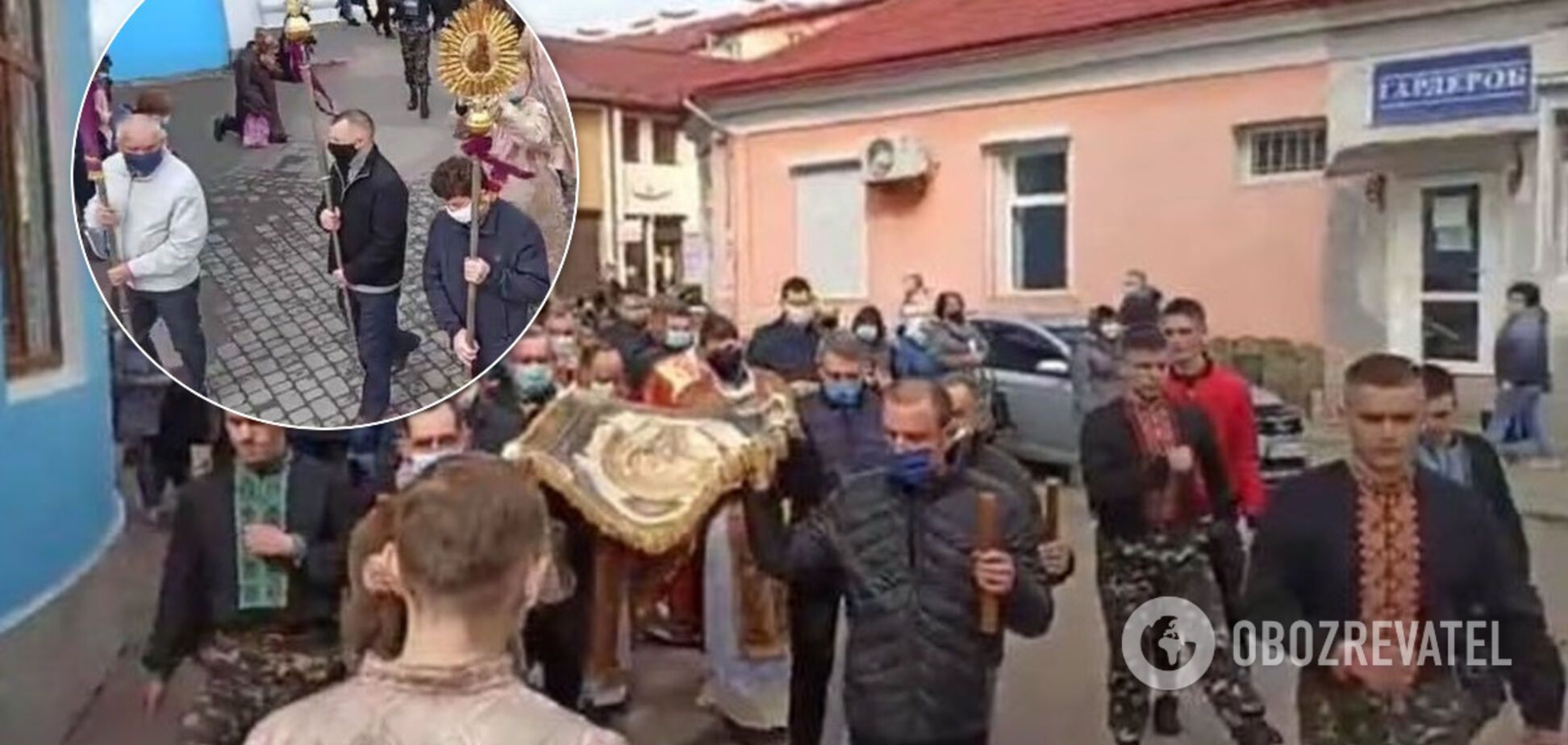 На Львовщине церковники в разгар карантина устроили массовое шествие. Возмутительные фото
