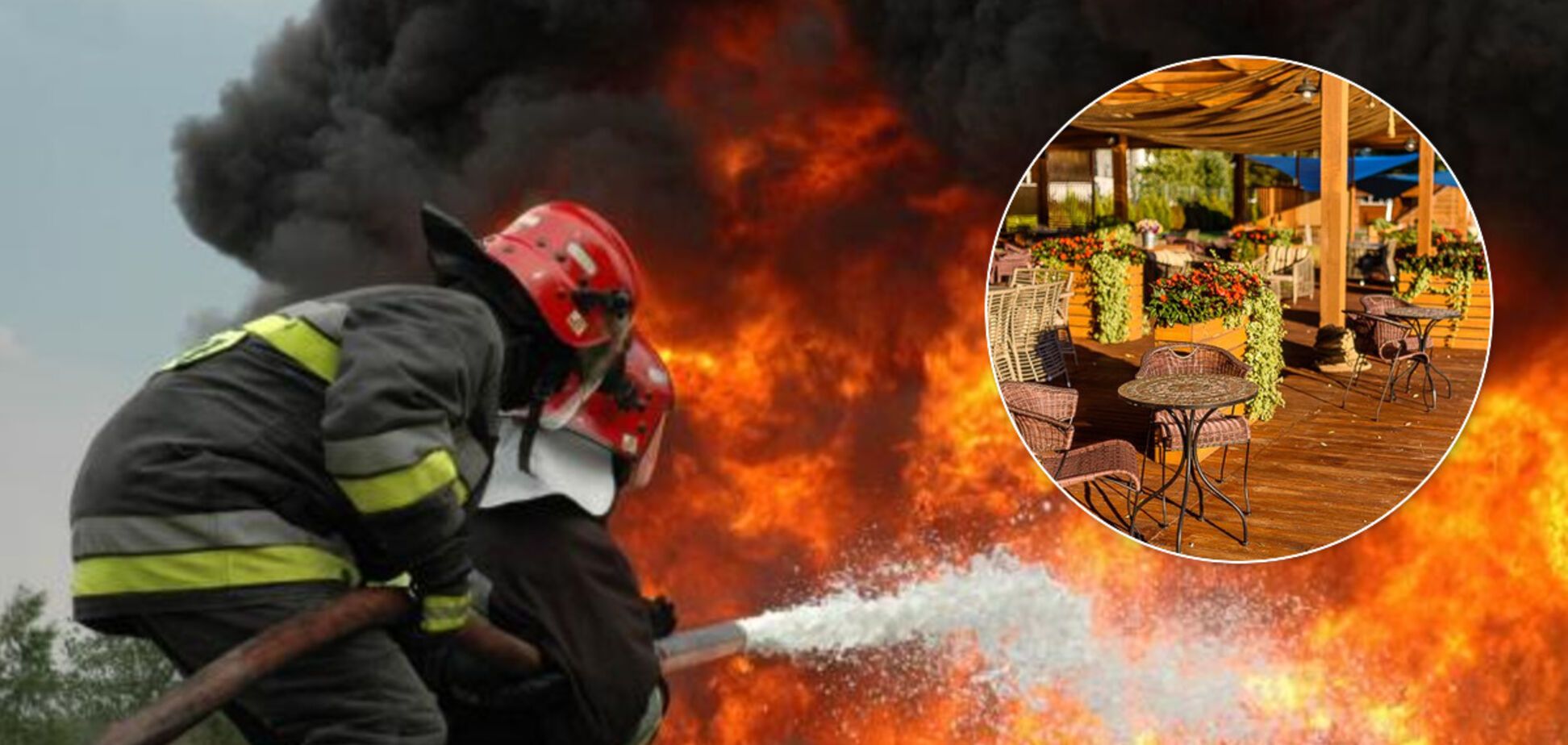 У Києві згорів яхт-клуб: відео масштабної пожежі