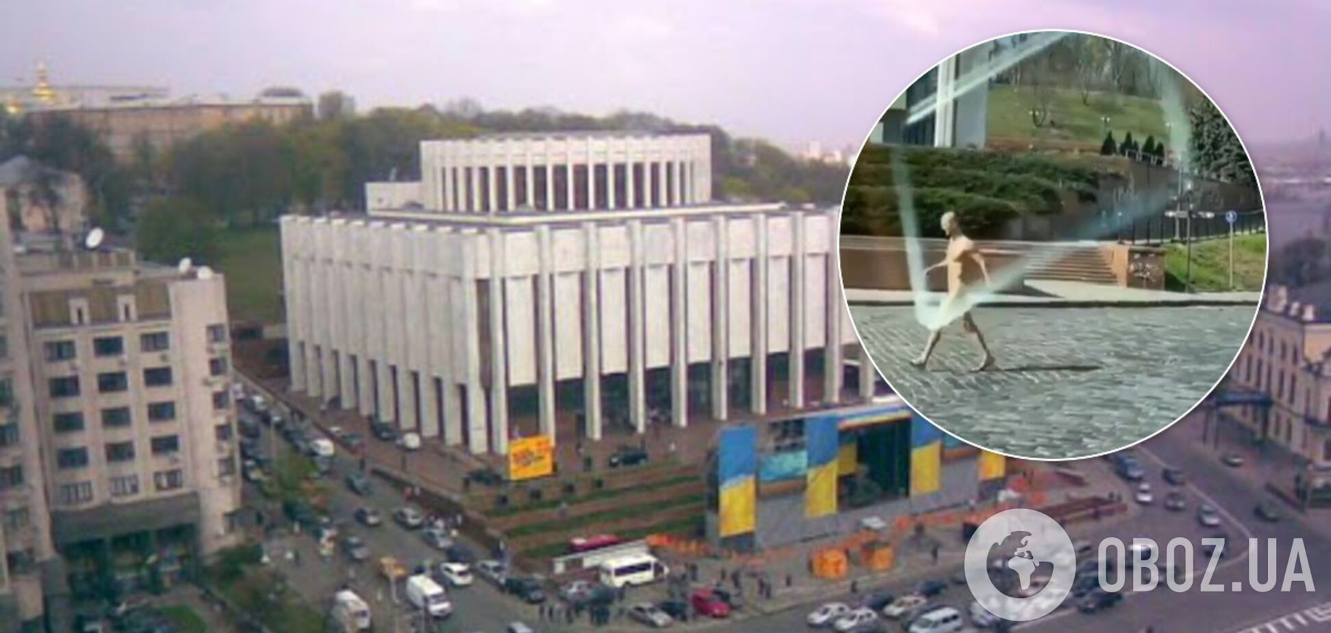 Без маски: в центре Киеве голый мужчина попал на пикантное видео. 18+