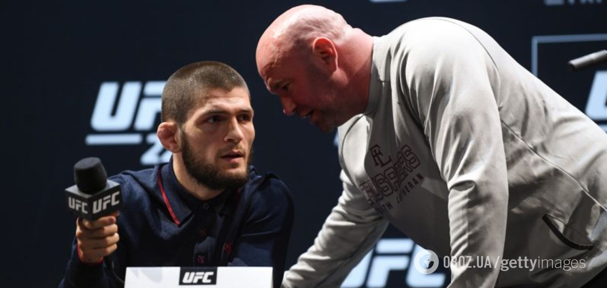 Хабіб Нурмагомедов і Дана Уайт