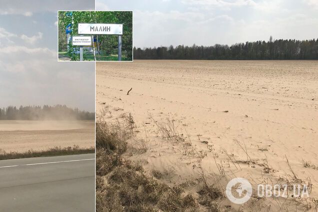 Из-за песчаных бурь в Украине появилась еще одна копия Сахары. Впечатляющие фото