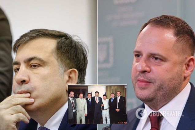 У мережі спливло знакове фото Саакашвілі в 'обіймах' з Єрмаком