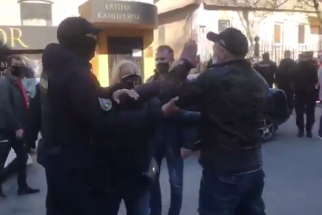 Протесты бизнеса в Мелитополе