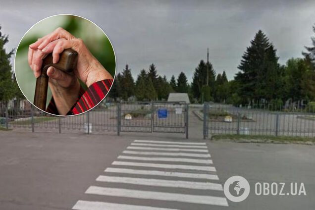 В Ривне пенсионерка застряла на заборе закрытого кладбища