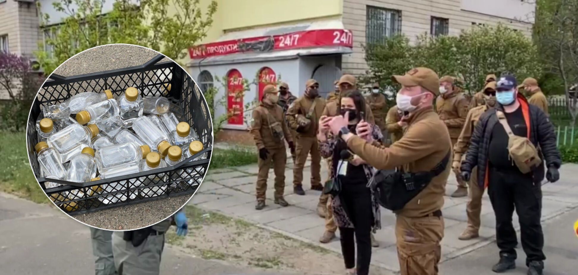 В Киеве жители восстали против 'наливайки' под домом: фото и видео закрытия 'точки'