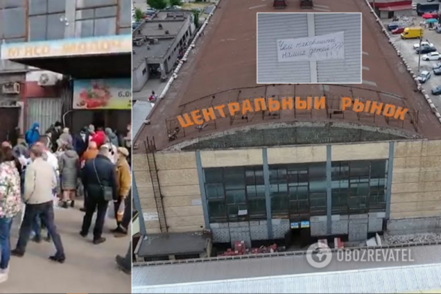 В Каменском предприниматели взяли штурмом закрытые рынки и возобновили их работу