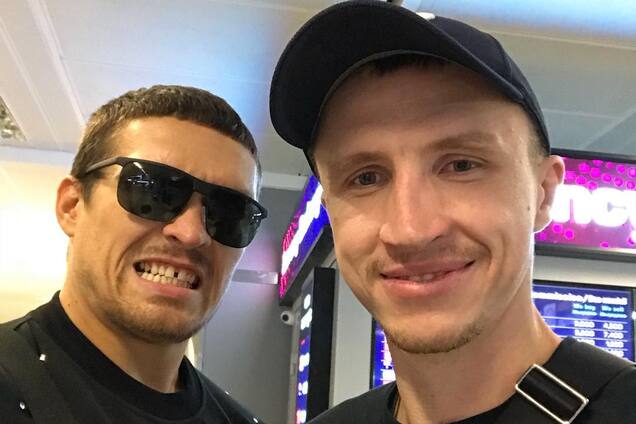 Александр Усик и Сергей Лапин